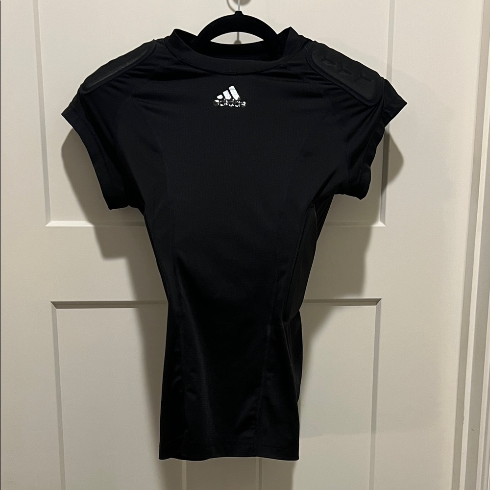 Adidas Black Performance Tee. Padded undershirt to be worn under football pads.